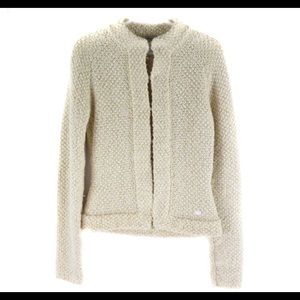 Chanel Cream Alpaca Blazer Size 46 Italy US 10